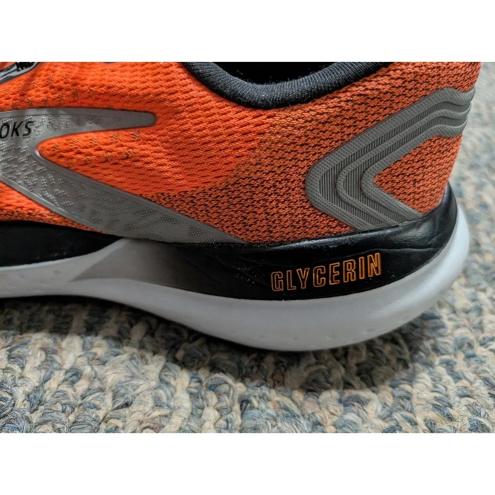 Brooks Glycerin 21 Womens Running Shoes Orange Black 1204081B846 Neutral Sneaker